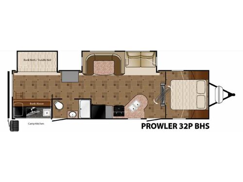 Prowler 32P BHS Floorplan