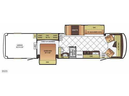 Floorplan - 2015 Newmar Canyon Star 3920