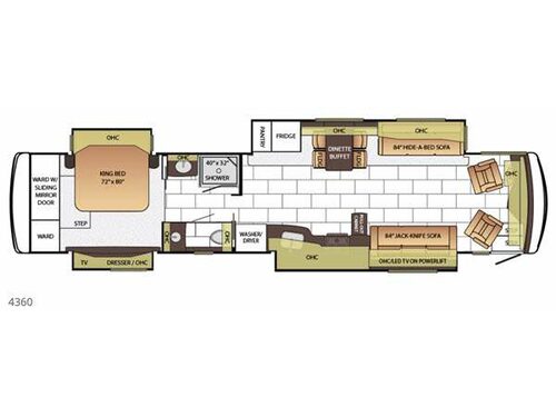 Floorplan - 2015 Newmar Ventana 4360
