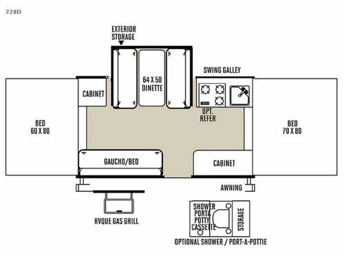 Flagstaff MACLTD Series 228D Floorplan
