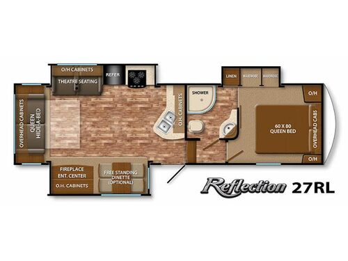 Floorplan - 2015 Grand Design Reflection 27RL