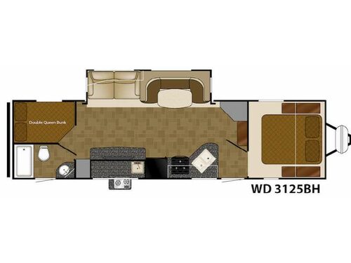 Floorplan - 2015 Heartland Wilderness 3125BH