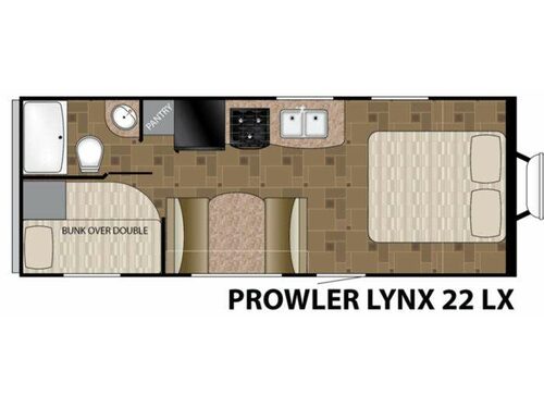 Floorplan - 2015 Heartland Prowler Lynx 22 LX Lynx