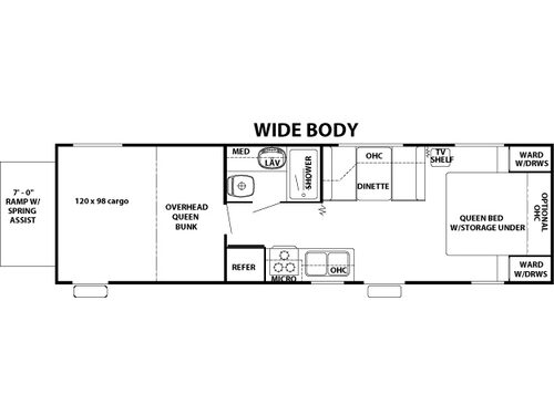 All American Sport 281FB Floorplan