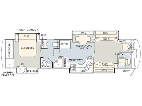 Floorplan - 2006 Monaco Dynasty 40 Platinum IV