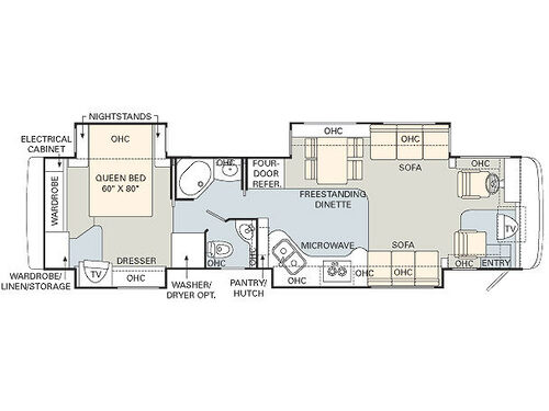 Floorplan - 2006 Monaco Windsor 40PDQ