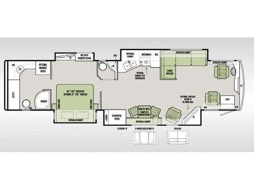 Floorplan - 2015 Tiffin Motorhomes Allegro Bus 40 SP