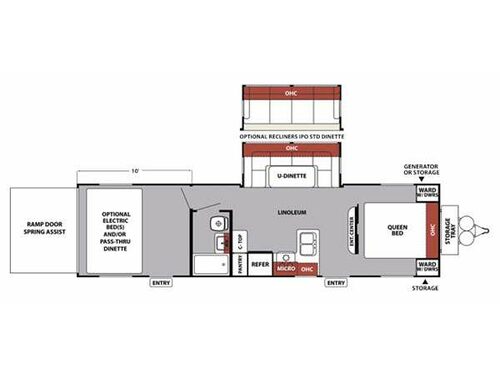 Floorplan - 2015 Forest River RV XLR Nitro 30FQSL