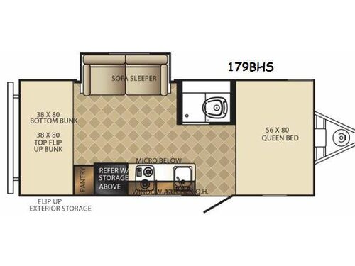 PaloMini 179BHS Floorplan
