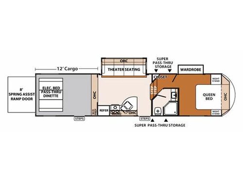 Floorplan - 2015 Forest River RV XLR Thunderbolt 300X12HP