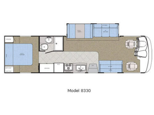 Floorplan - 2007 Gulf Stream RV Independence 8330