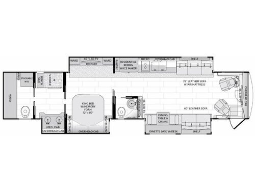 Floorplan - 2015 American Coach American Heritage 45T