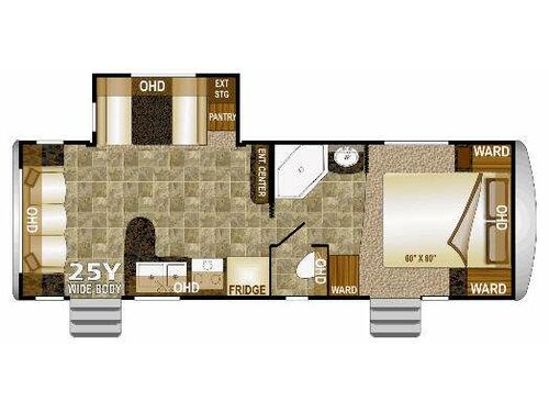 Floorplan - 2014 Northwood Arctic Fox 25Y