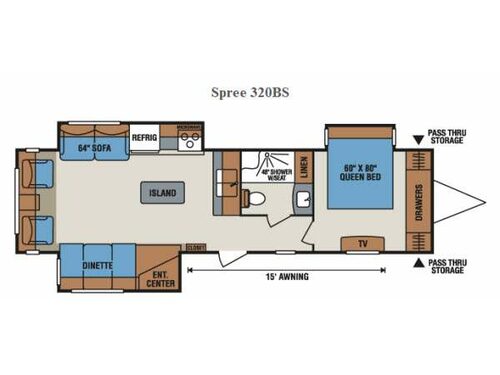 Spree 320BS Floorplan