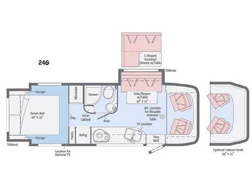 Floorplan - 2015 Itasca Navion 24G