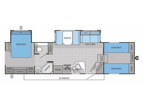 Eagle HT 29.5FBDS Floorplan