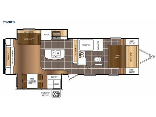 Tracer 2850RED Floorplan