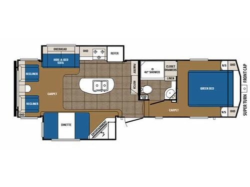 Crusader 28RL Floorplan