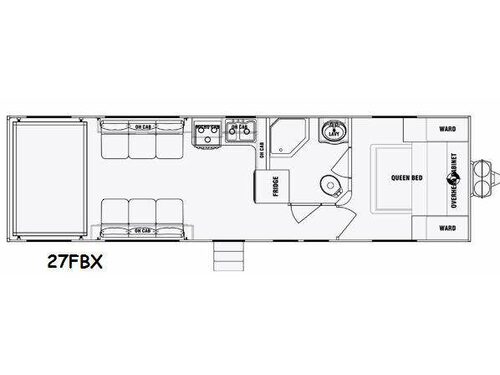 Floorplan - 2015 Pacific Coachworks Ragen 27FBX