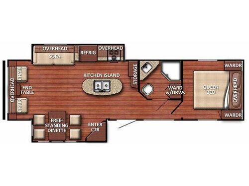 Floorplan - 2015 Gulf Stream RV Conquest 288ISL