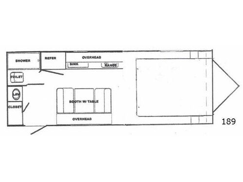 White Water 189 Retro Floorplan