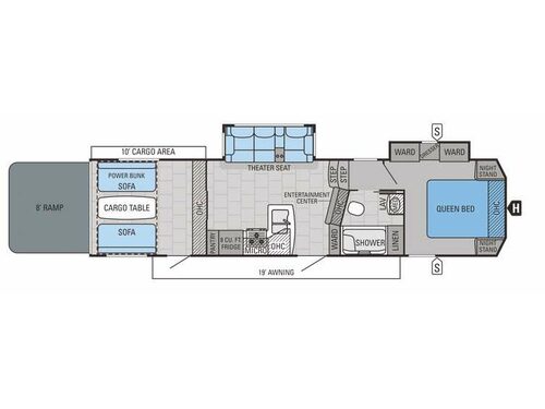 Floorplan - 2015 Jayco Seismic Wave 310W