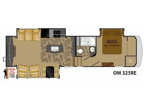 Oakmont 325RE Floorplan