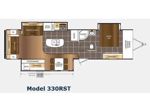 Floorplan - 2015 Prime Time RV LaCrosse 330RST