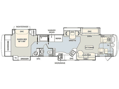 Floorplan - 2007 Monaco Signature Series 45 Commander IV