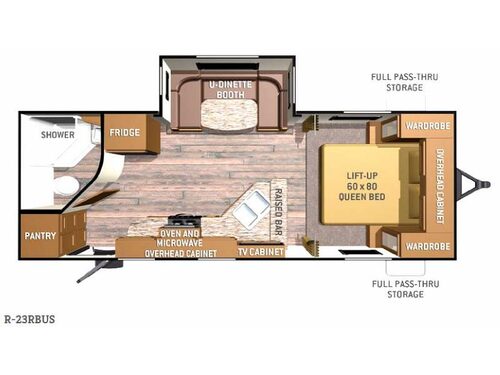 Radiance R-23RBUS Floorplan