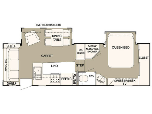 Floorplan - 2007 NuWa HitchHiker II LS 26.5 RLBG