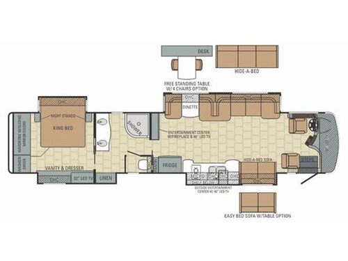 Floorplan - 2015 Entegra Coach Anthem 44DLQ