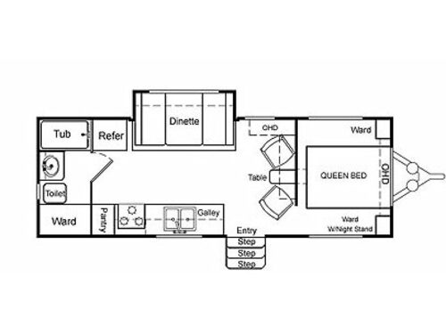 Floorplan - 2004 Northwood Arctic Fox 25 R