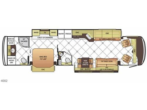 Floorplan - 2015 Newmar Dutch Star 4002