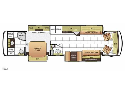 Floorplan - 2015 Newmar Ventana 4002