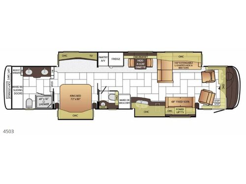 Floorplan - 2015 Newmar London Aire 4503