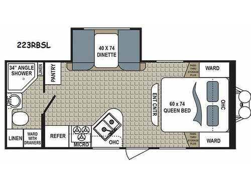 Floorplan - 2015 Dutchmen RV Kodiak 223RBSL Express