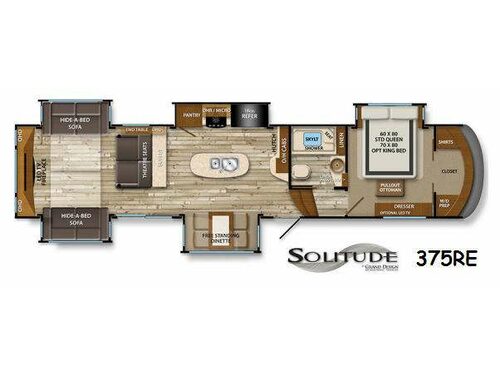 Solitude 375RE Floorplan