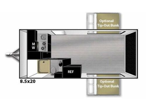 Quicksilver VRV 8.5 x 20 Floorplan