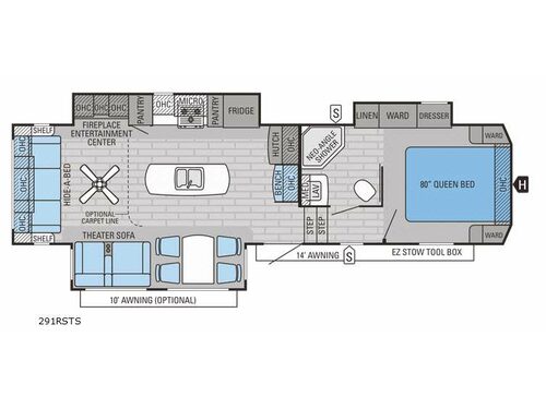 Eagle 291RSTS Floorplan