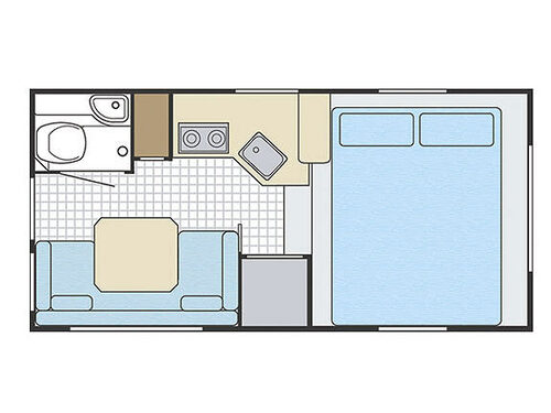 Lance 815 Non-Extended Cabover Floorplan