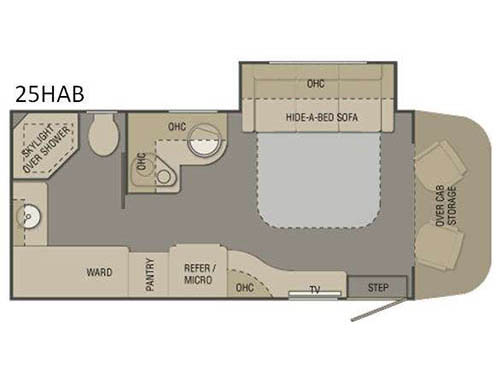 Floorplan - 2015 Renegade Villagio 25HAB