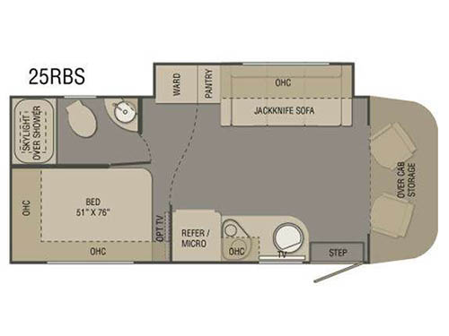 Floorplan - 2015 Renegade Villagio 25RBS