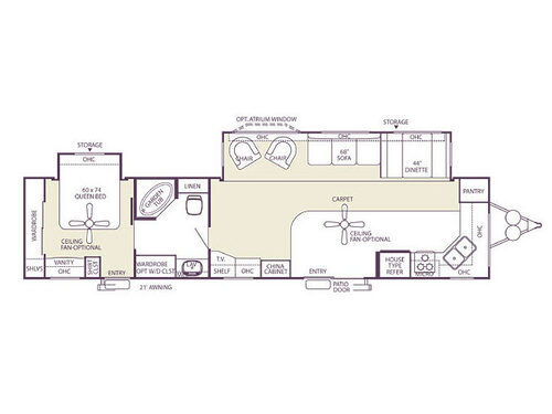 Salem PT 392FKDS Floorplan