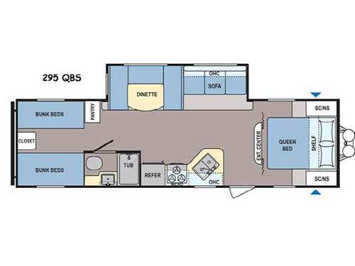 Coleman Lantern Series 295QBS Floorplan