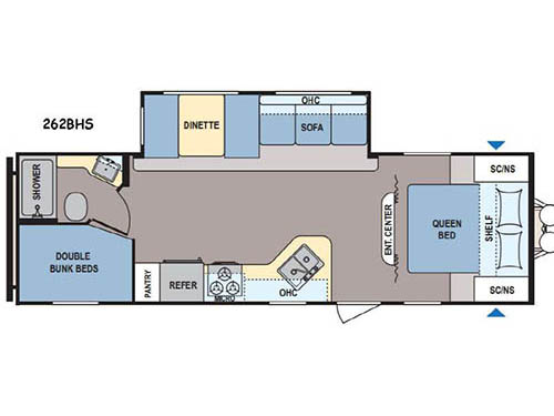 Coleman Lantern Series 262BHS Floorplan