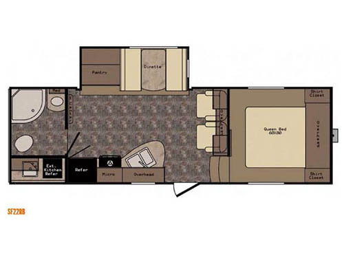 Floorplan - 2015 CrossRoads RV Sunset Trail Reserve SF22RB