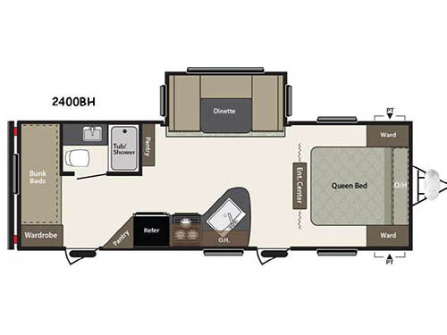 Summerland 2400BH Floorplan