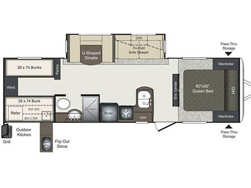 Laredo 291TG Floorplan
