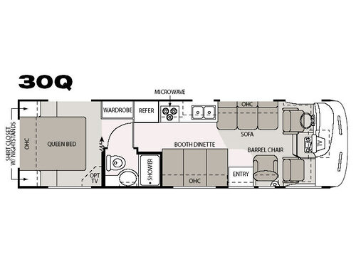 Floorplan - 2007 Four Winds RV Hurricane 30Q